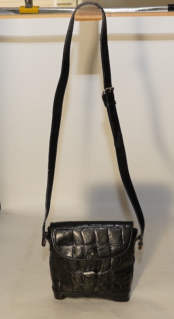 A Mulberry black crossover handbag